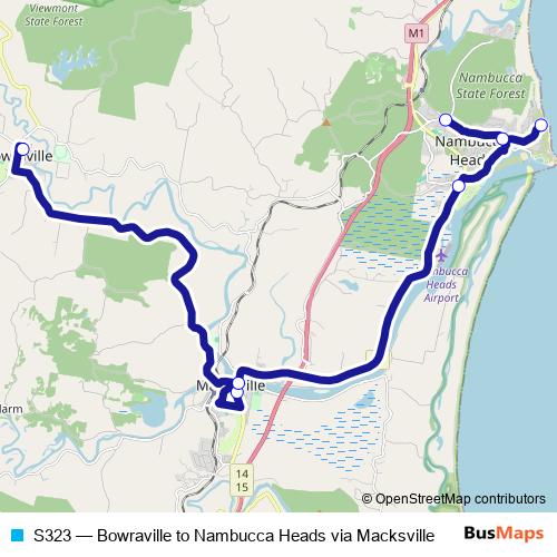 S323 bus Line Map