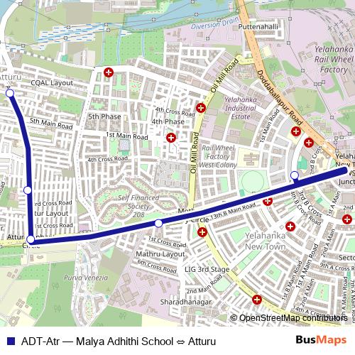 ADT-Atr bus Line Map