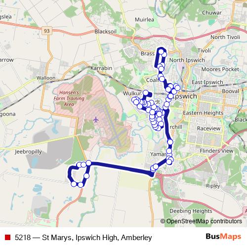 5218 bus Line Map