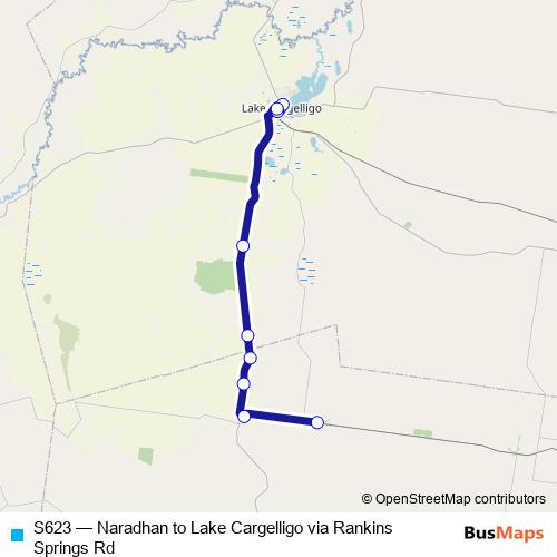 S623 bus Line Map