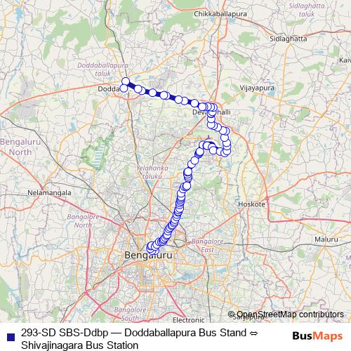 293-SD SBS-Ddbp bus Line Map
