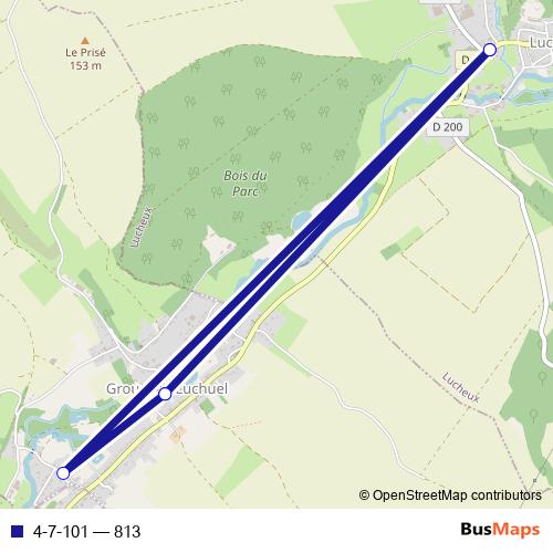 4-7-101 bus Line Map