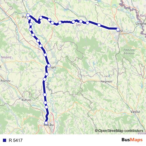 R 5417 rail Line Map