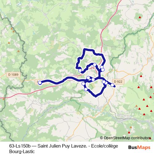 63-Ls150b bus Line Map