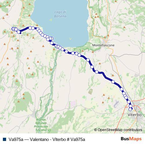 Va975a bus Line Map