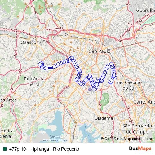 477p-10 bus Line Map