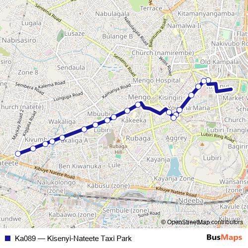 Ka089 bus Line Map