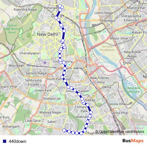 440down bus Line Map