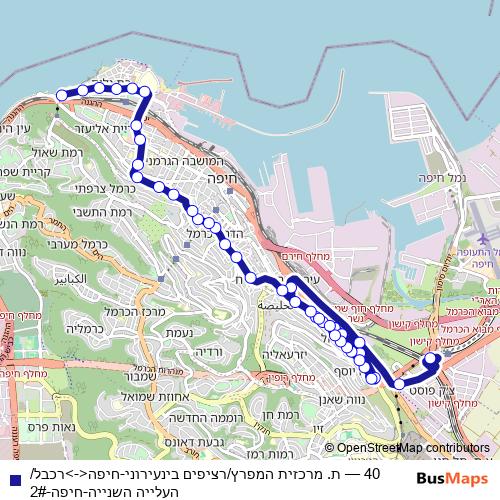 40 bus Line Map