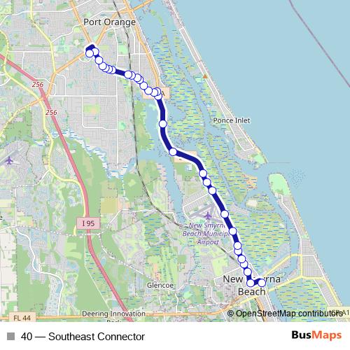 40 bus Line Map
