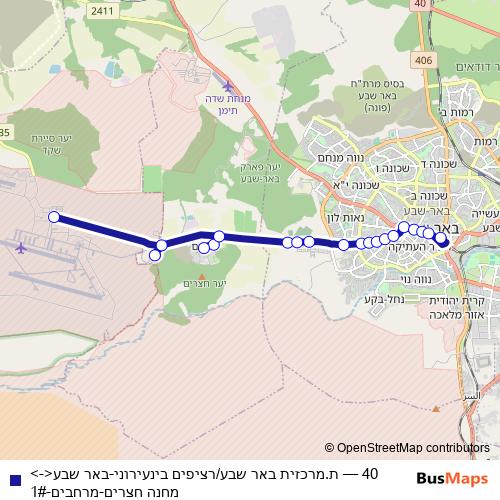 40 bus Line Map