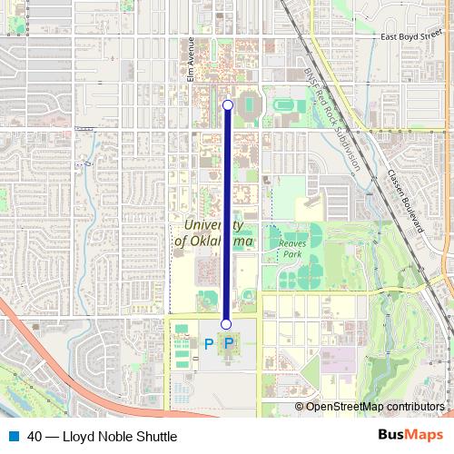 40 bus Line Map