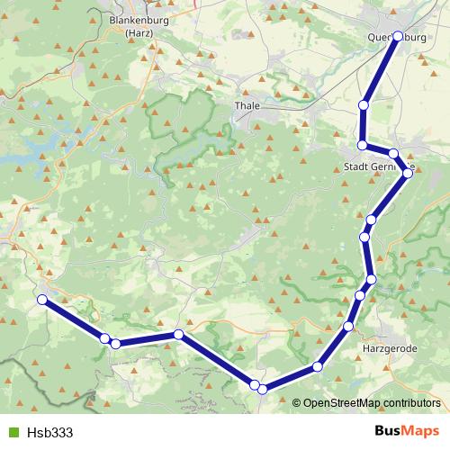 Hsb333 rail Line Map