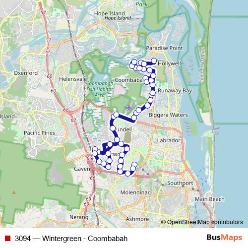 3094 bus Line Map