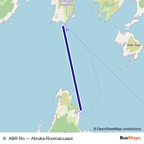 ABR-Ro ferry Line Map