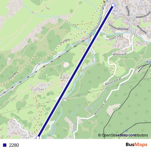 2280 cable-car Line Map