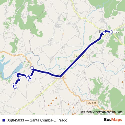 Xg845033 bus Line Map