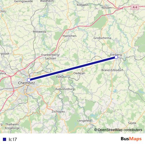 Ic17 rail Line Map