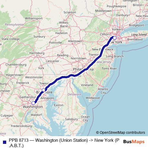 PPB 8713 bus Line Map