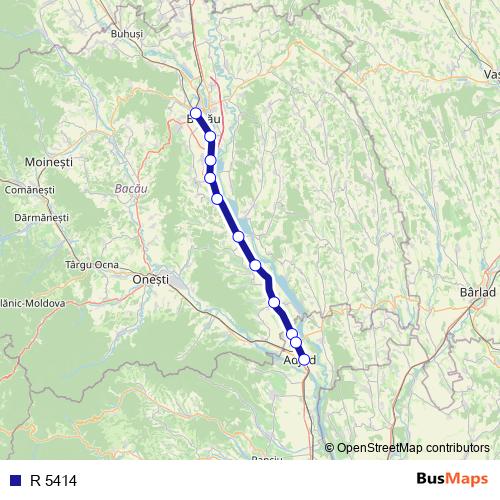 R 5414 rail Line Map
