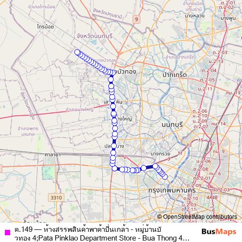 ต.149 bus Line Map