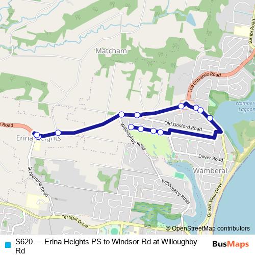 S620 bus Line Map