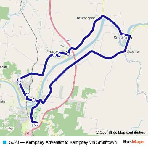 S620 bus Line Map