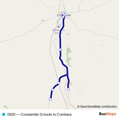 S620 bus Line Map