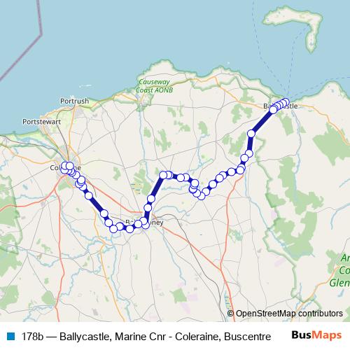 178b bus Line Map