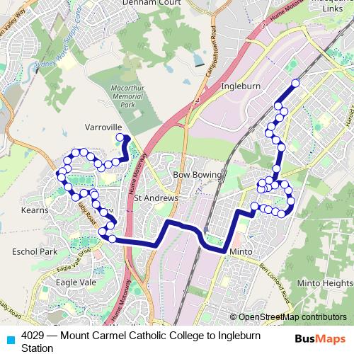 4029 bus Line Map
