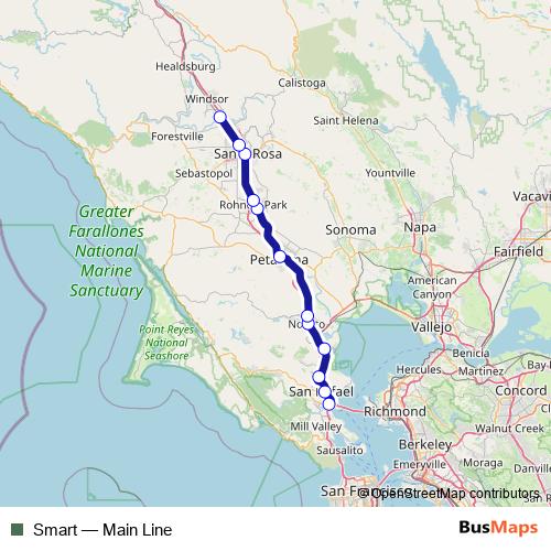 Smart rail Line Map