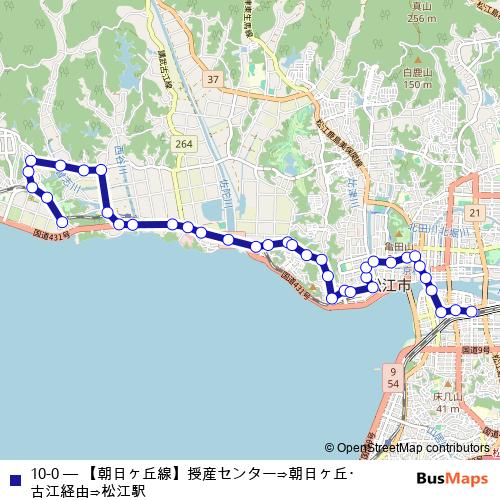 10-0 bus Line Map