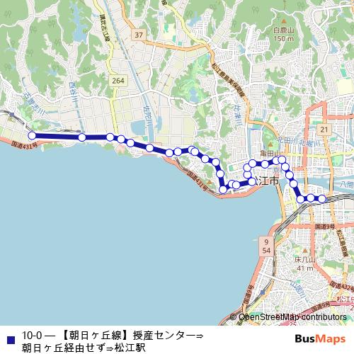 10-0 bus Line Map