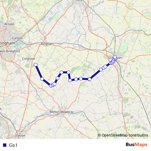 Gs1 bus Line Map