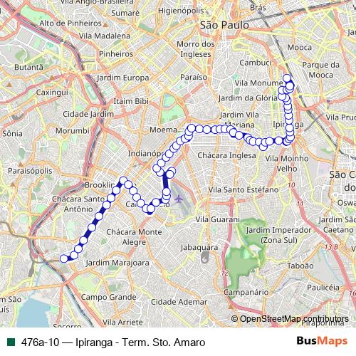 476a-10 bus Line Map