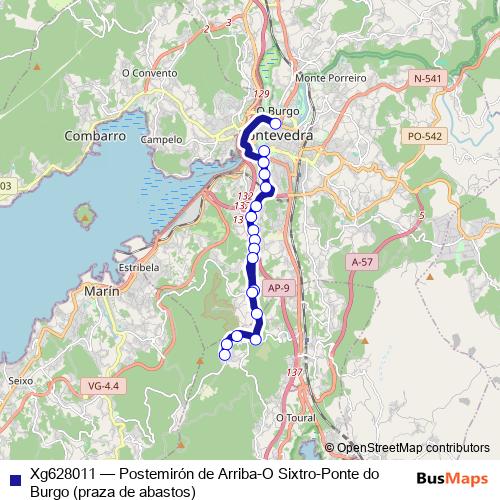 Xg628011 bus Line Map