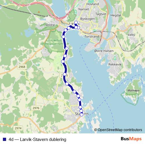 4d bus Line Map