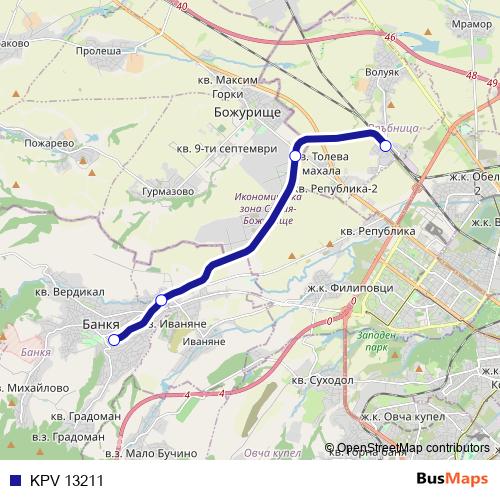 KPV 13211 rail Line Map