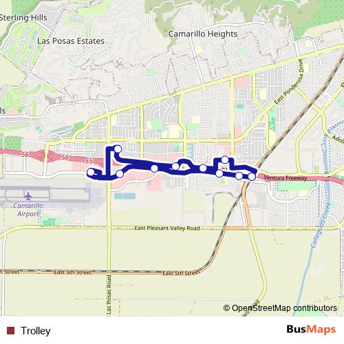 Trolley bus Line Map