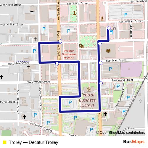 Trolley bus Line Map