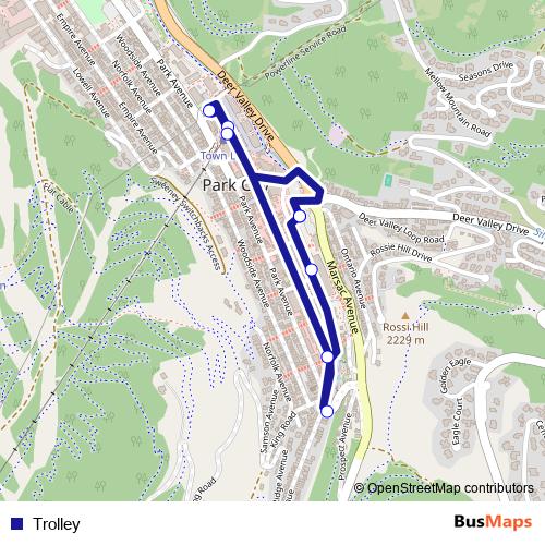 Trolley bus Line Map