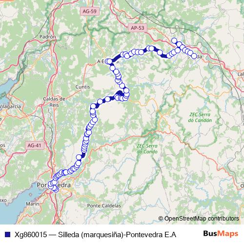 Xg860015 bus Line Map
