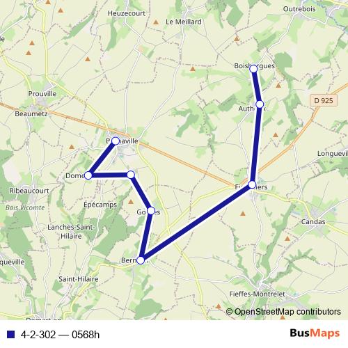 4-2-302 bus Line Map