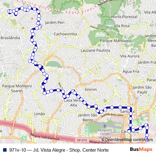 971v-10 bus Line Map