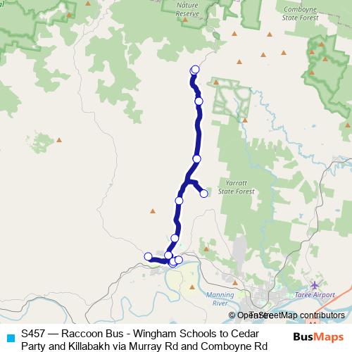 S457 bus Line Map