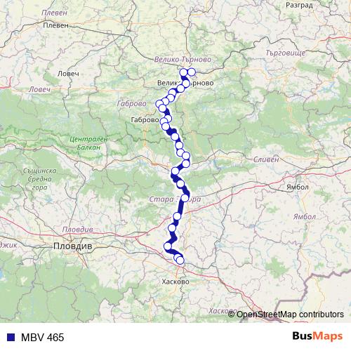 MBV 465 rail Line Map