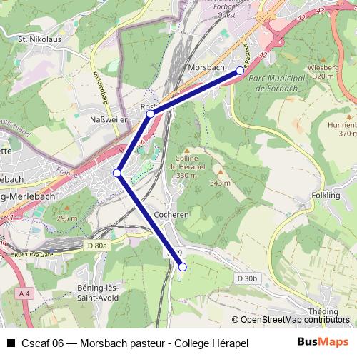 Cscaf 06 bus Line Map