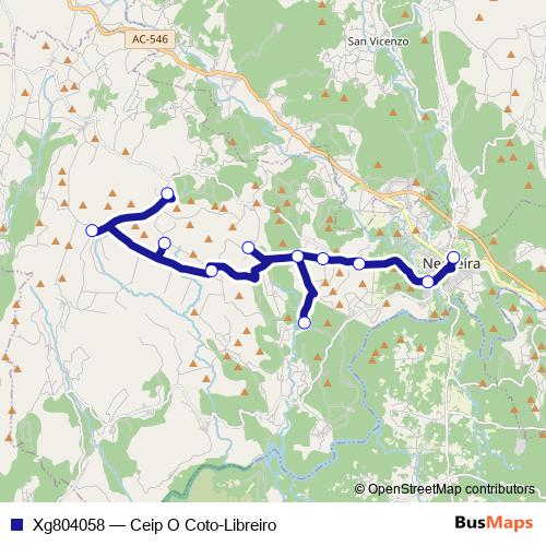 Xg804058 bus Line Map