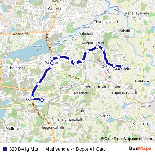 329 D41g-Mts bus Line Map