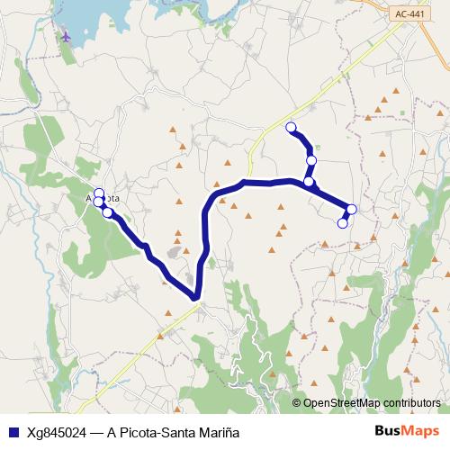 Xg845024 bus Line Map